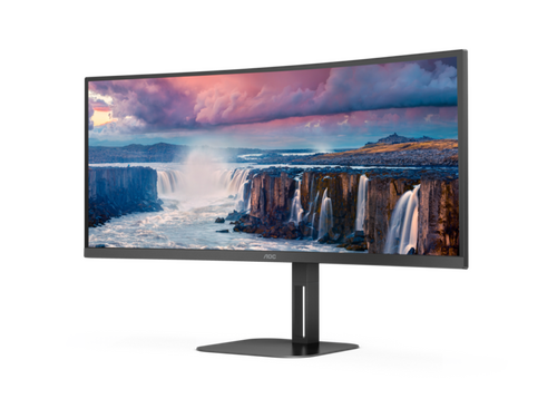 MONITOR AOC CU34V5C/BK 34"/VA,ZAKRIVLJEN,21:9/3440X1440/100HZ/1MS MPRT/HDMI,DP,USB/VISINA/ZVUČNICI